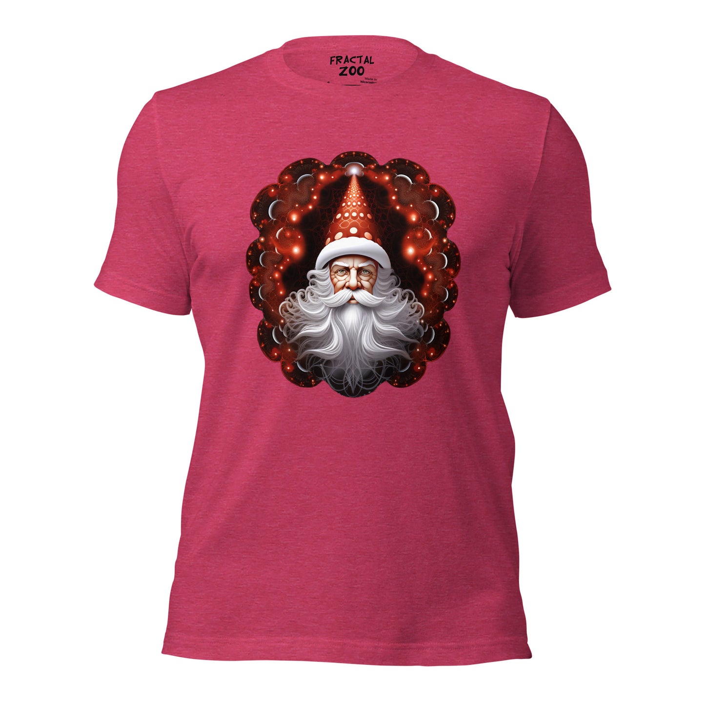 Santa's Fractal Magic  t-shirt | Feel the Christmas Holidays Magic with Fractal Tee