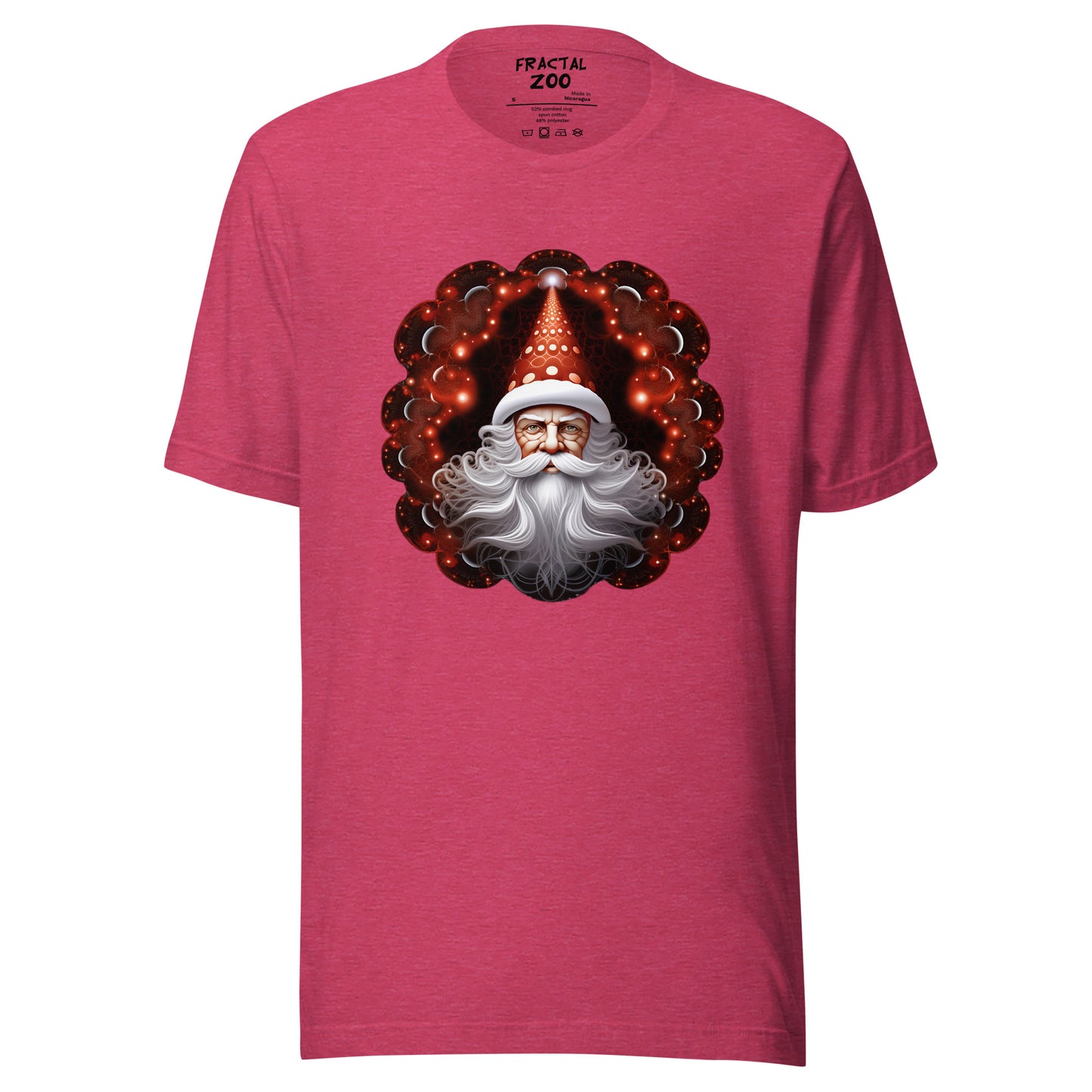 Santa's Fractal Magic  t-shirt | Feel the Christmas Holidays Magic with Fractal Tee