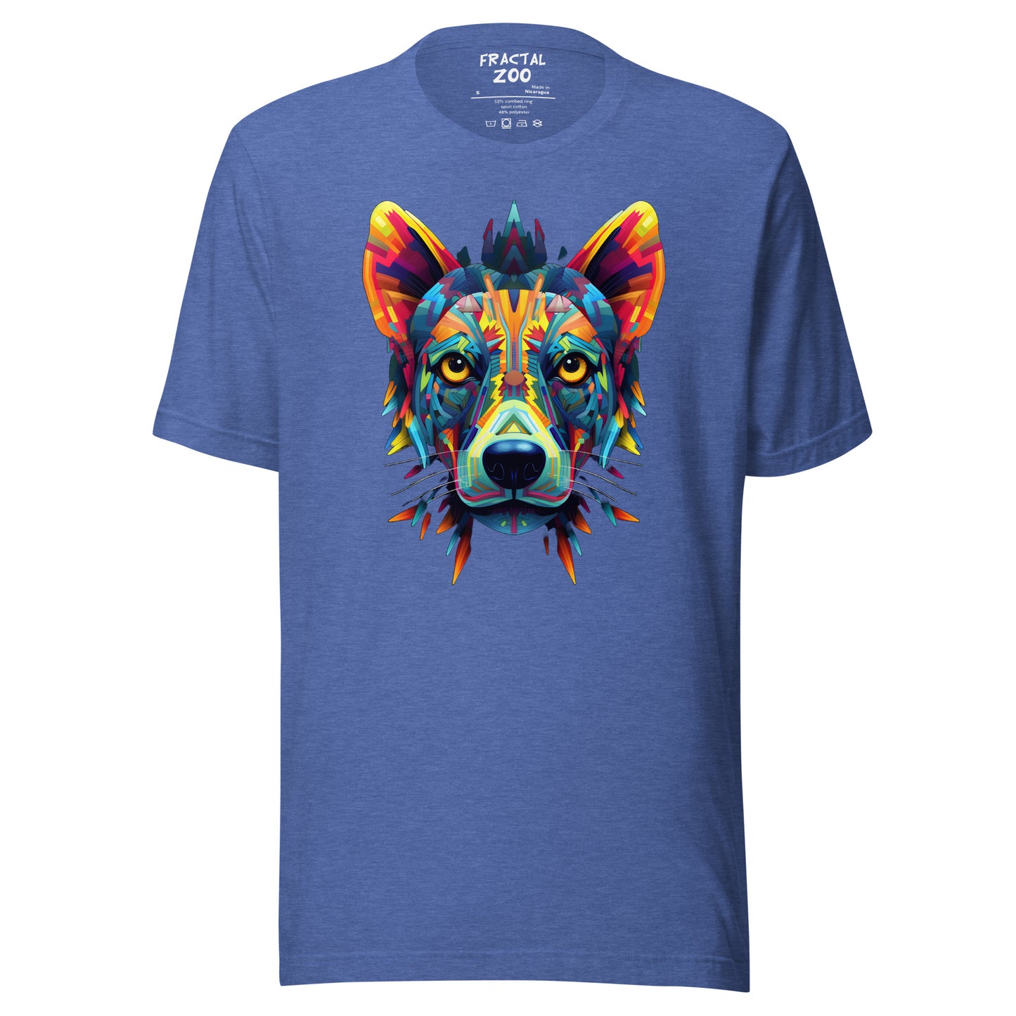 Cosmic Kaleidocanine - Stellar Fractal Dog T-Shirt for Festivals Unisex t-shirt