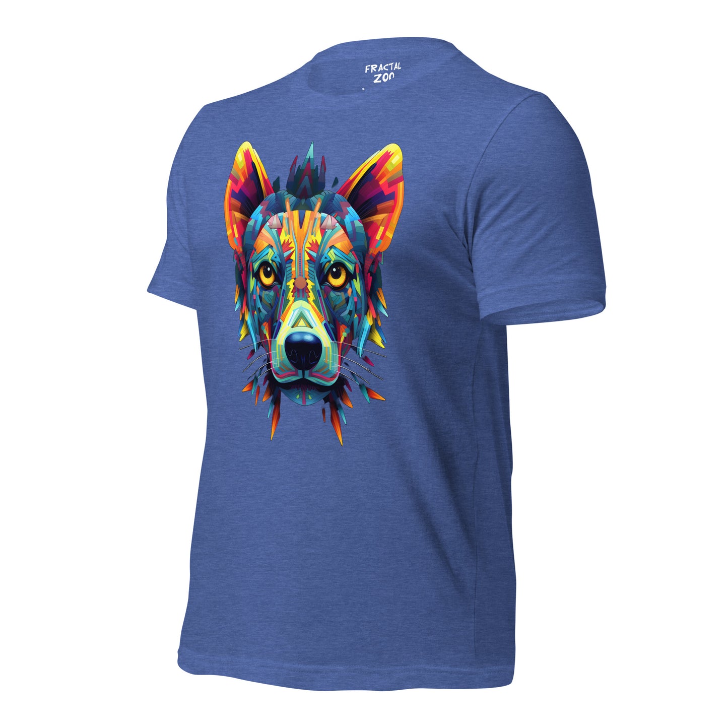 Cosmic Kaleidocanine - Stellar Fractal Dog T-Shirt for Festivals Unisex t-shirt