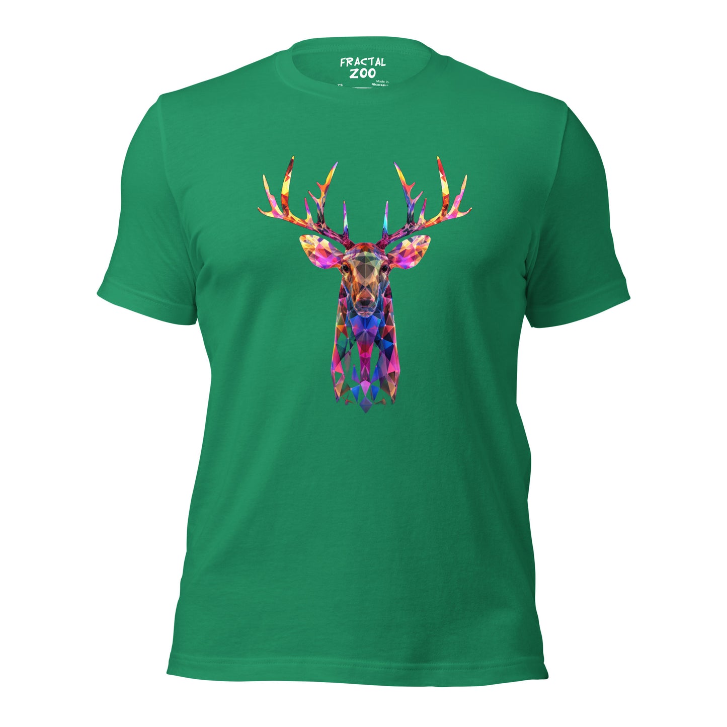 Fractal Deer Buck Unisex t-shirt | Unveil the Fusion of Nature