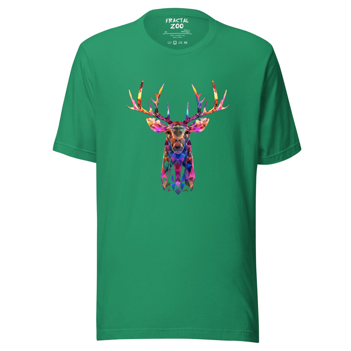 Fractal Deer Buck Unisex t-shirt | Unveil the Fusion of Nature