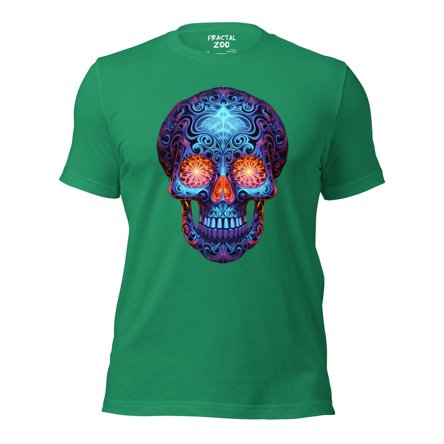 Sapphire Gaze Skull Unisex t-shirt | Comfy and visually captivating feel