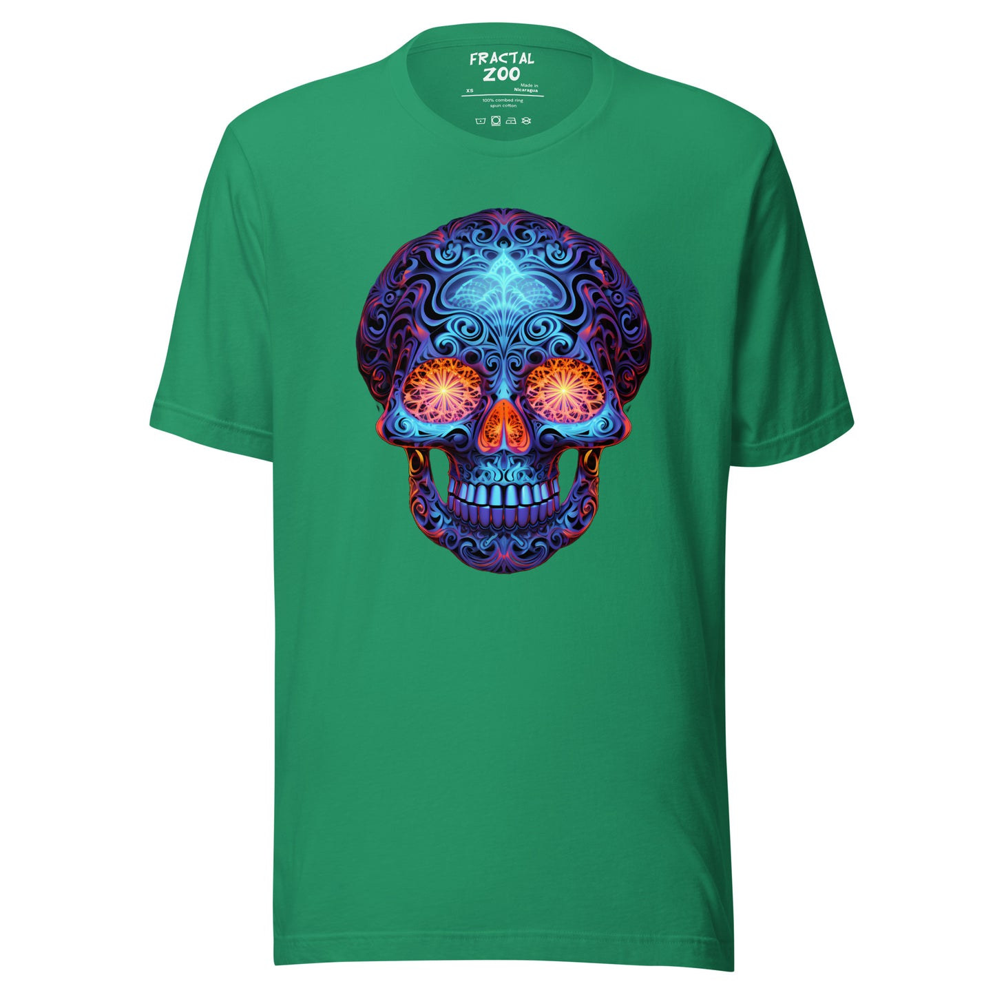 Sapphire Gaze Skull Unisex t-shirt | Comfy and visually captivating feel