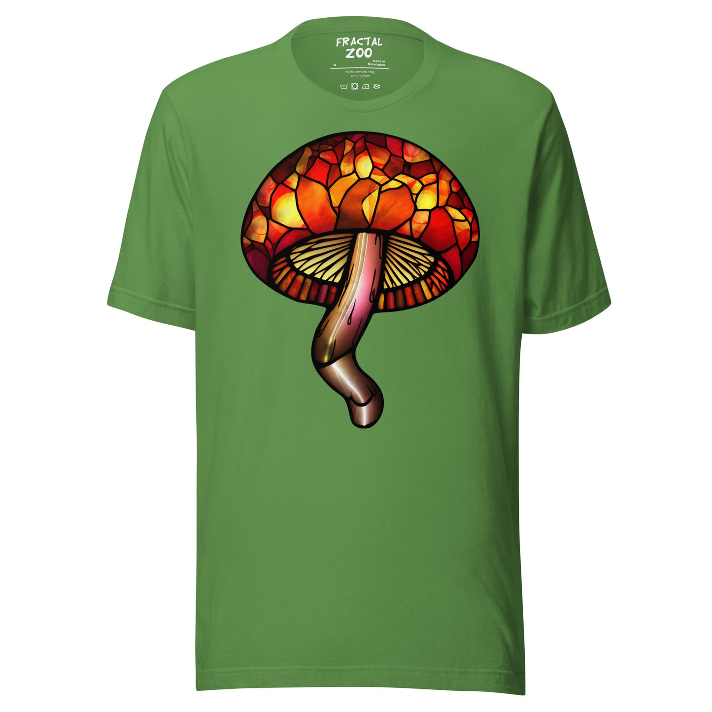 Stained-Glass Mushroom Unisex t-shirt | Celebrate Creativity and Nature