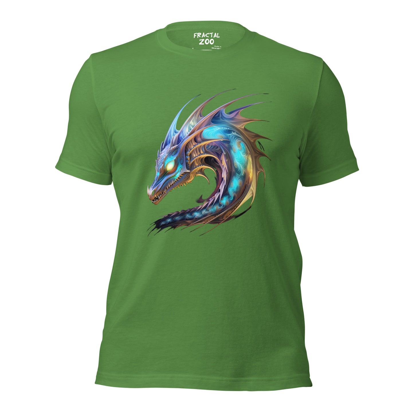 Dragon's Essence T-Shirt where Fractal Art Meets Mythical Legends