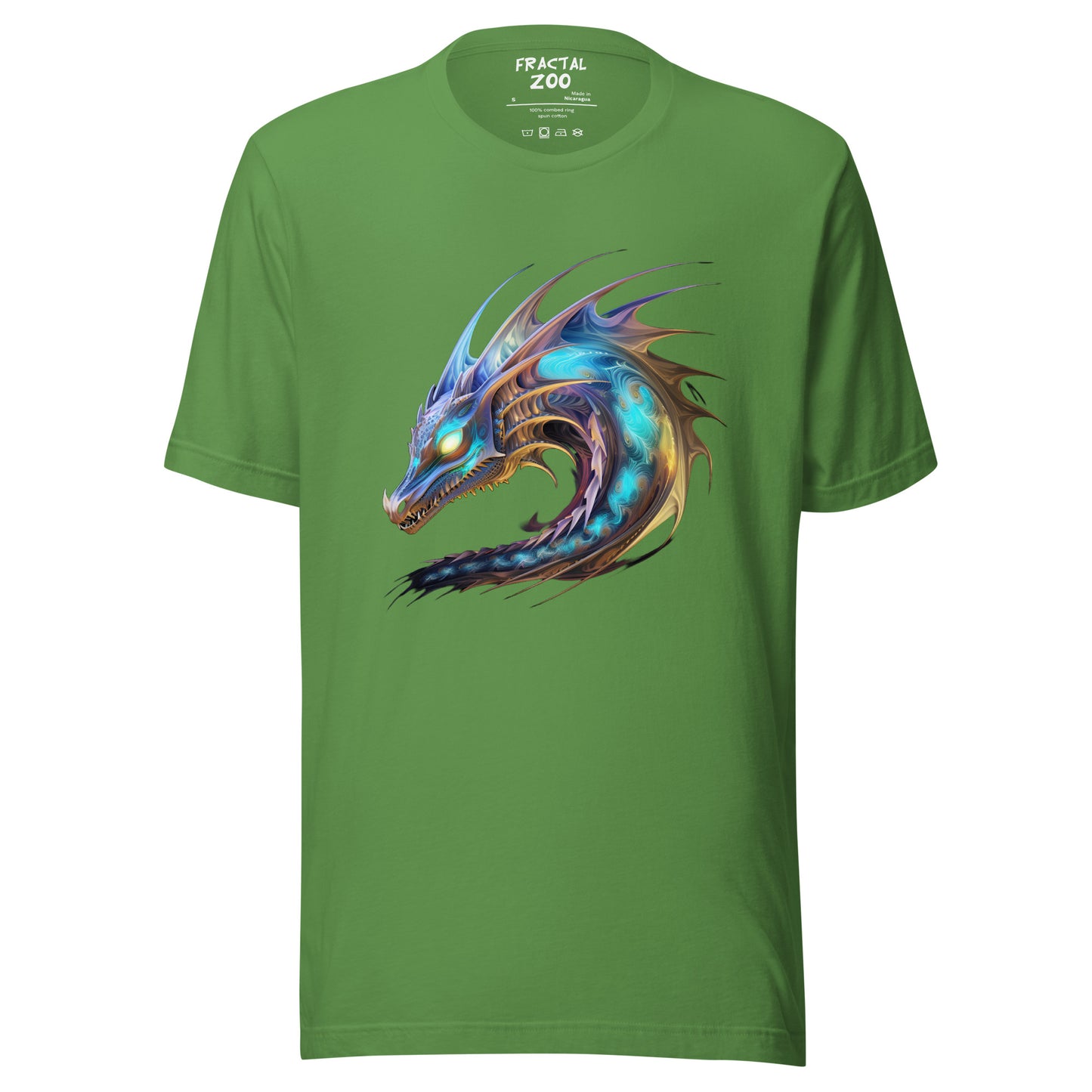 Dragon's Essence T-Shirt where Fractal Art Meets Mythical Legends