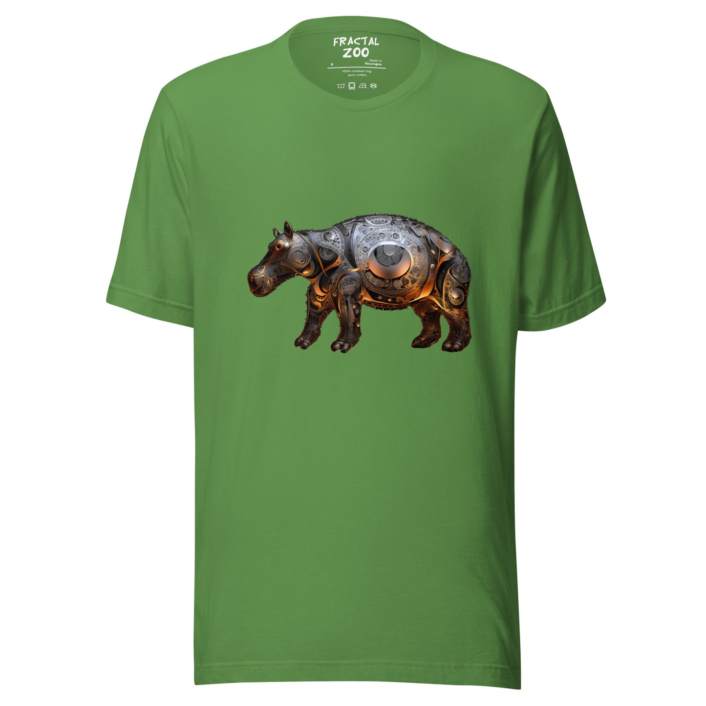 Celebrate Nature's Grandeur with Hippo Enigma Fractal Art T-Shirt