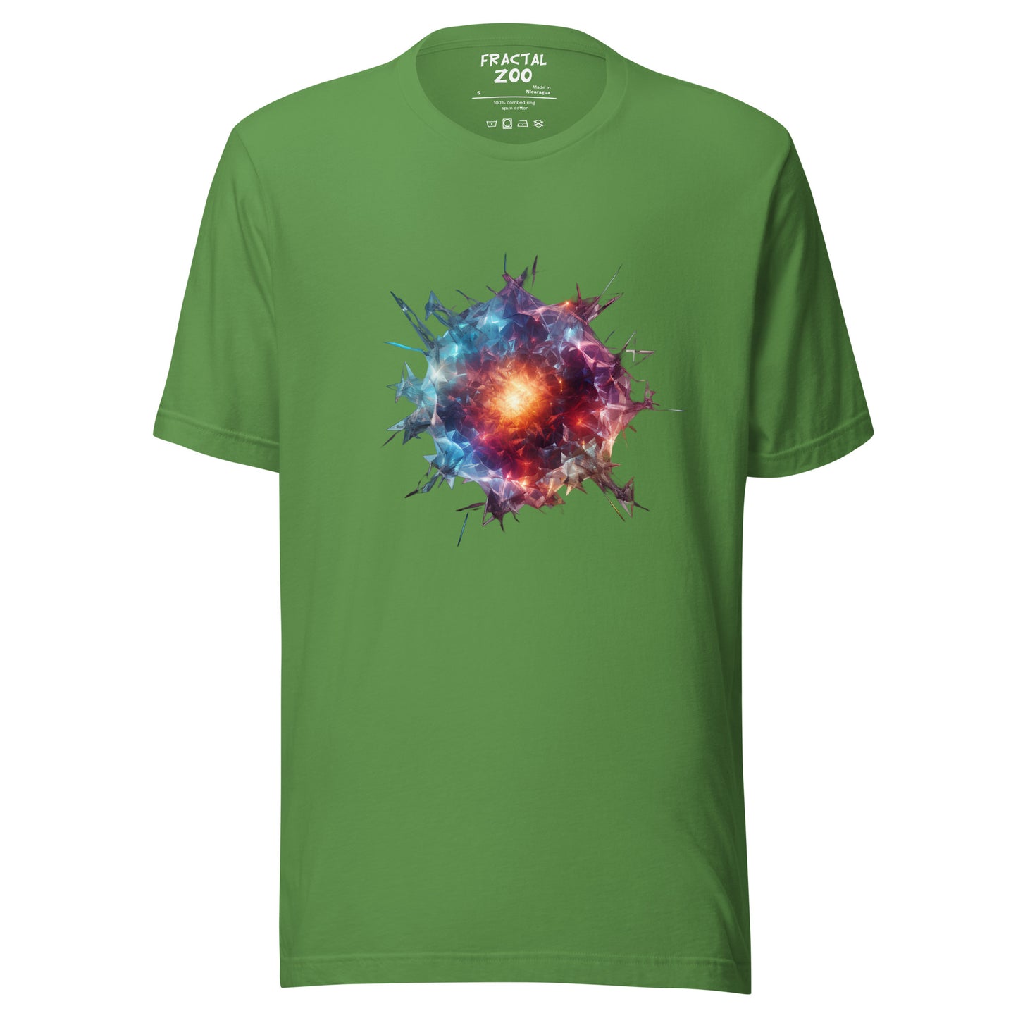 Geometric Abstract Meteor Unisex t-shirt | Ethical Style from the Cosmos