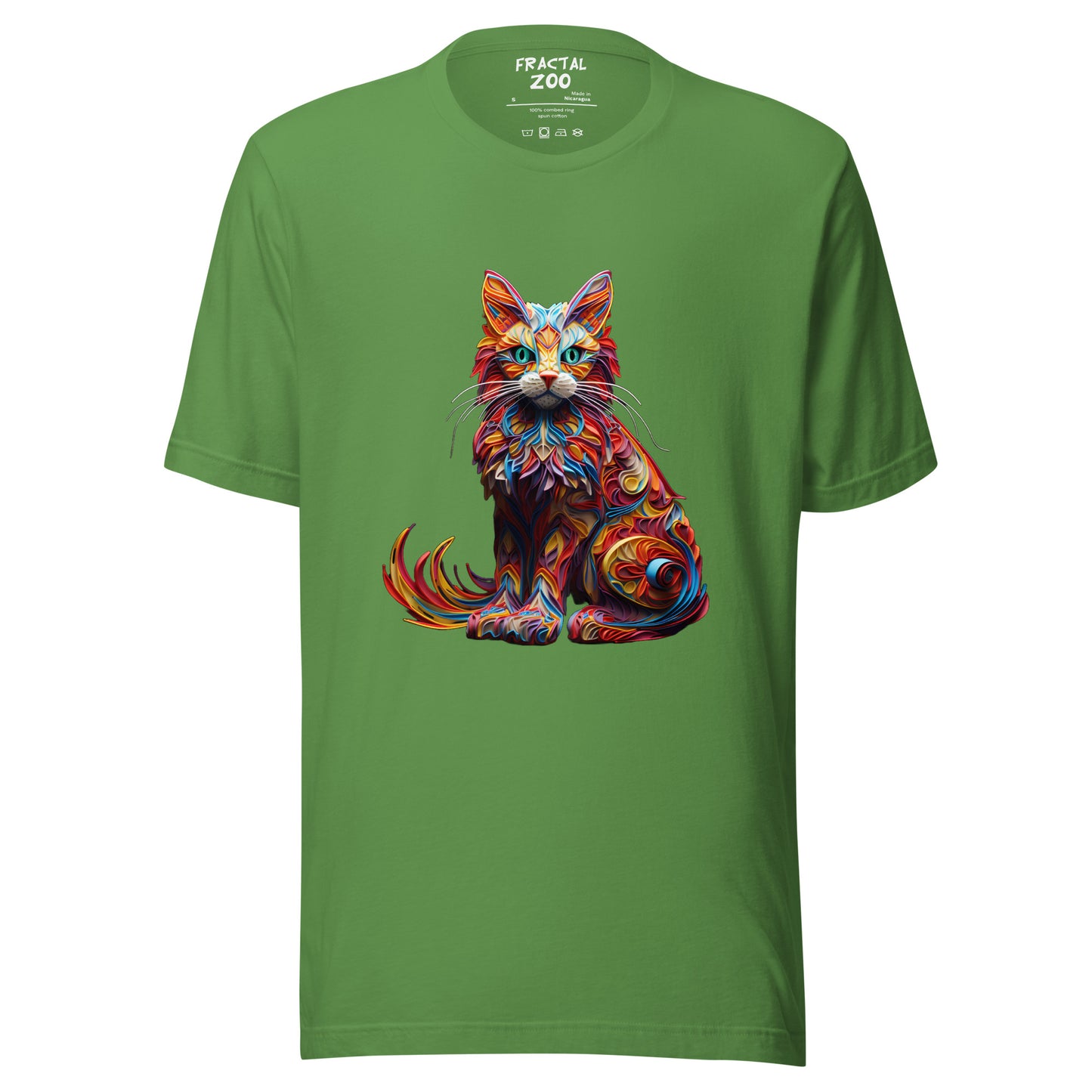 Feline Euphoria Unisex t-shirt | Unique Blend of Art and Nature in Eco-Conscious Fashion