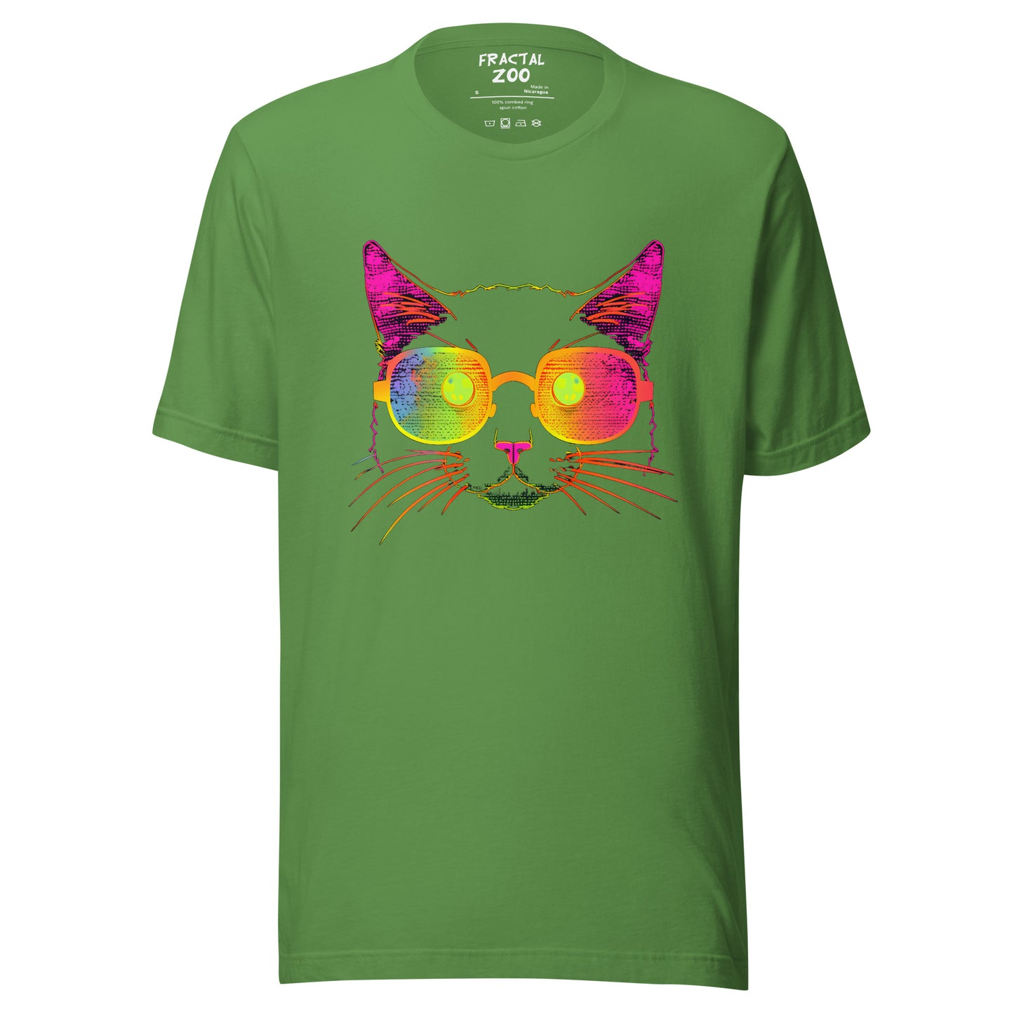 Rave in Style with Neon Kitty Spectacles Unisex T-Shirt | Neon Kitty Music Festival Vibes Tee