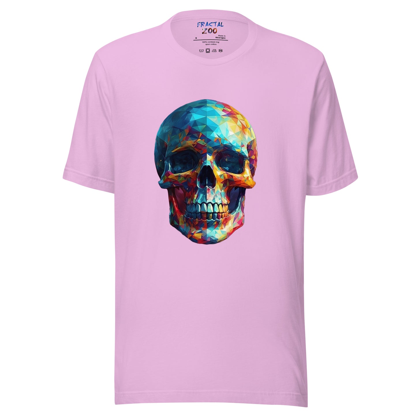 Ethereal Skullscape T-Shirt | Where Skulls and Fractals Meet to Create a Unique Design