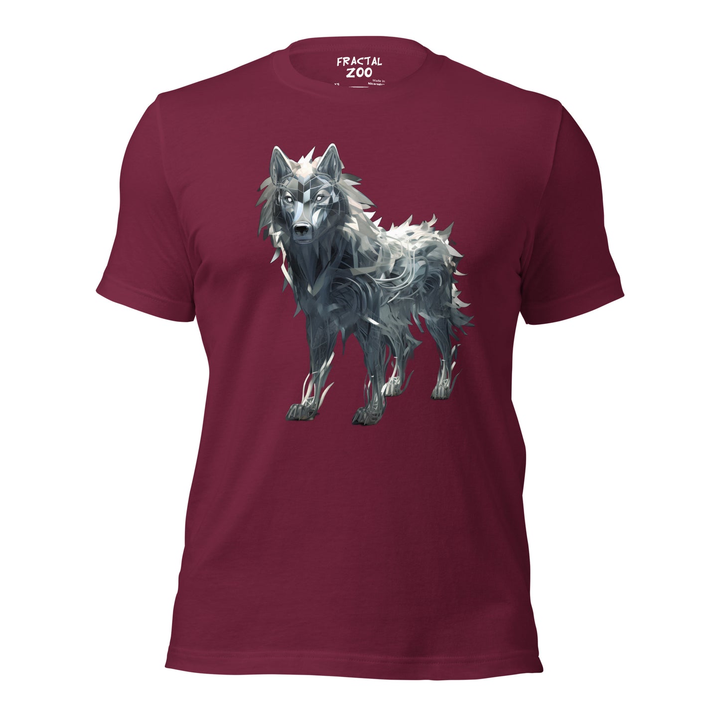 Fractal Canis Unisex t-shirt | Where Art Meets the Wild in Eco-Conscious Fashion