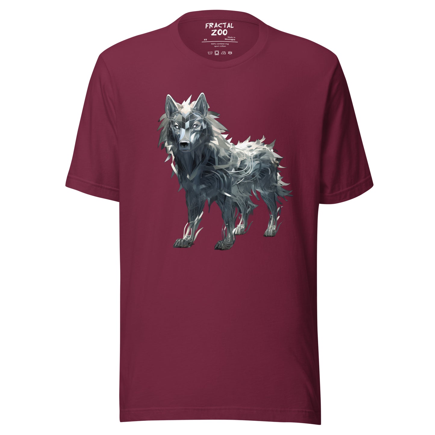 Fractal Canis Unisex t-shirt | Where Art Meets the Wild in Eco-Conscious Fashion