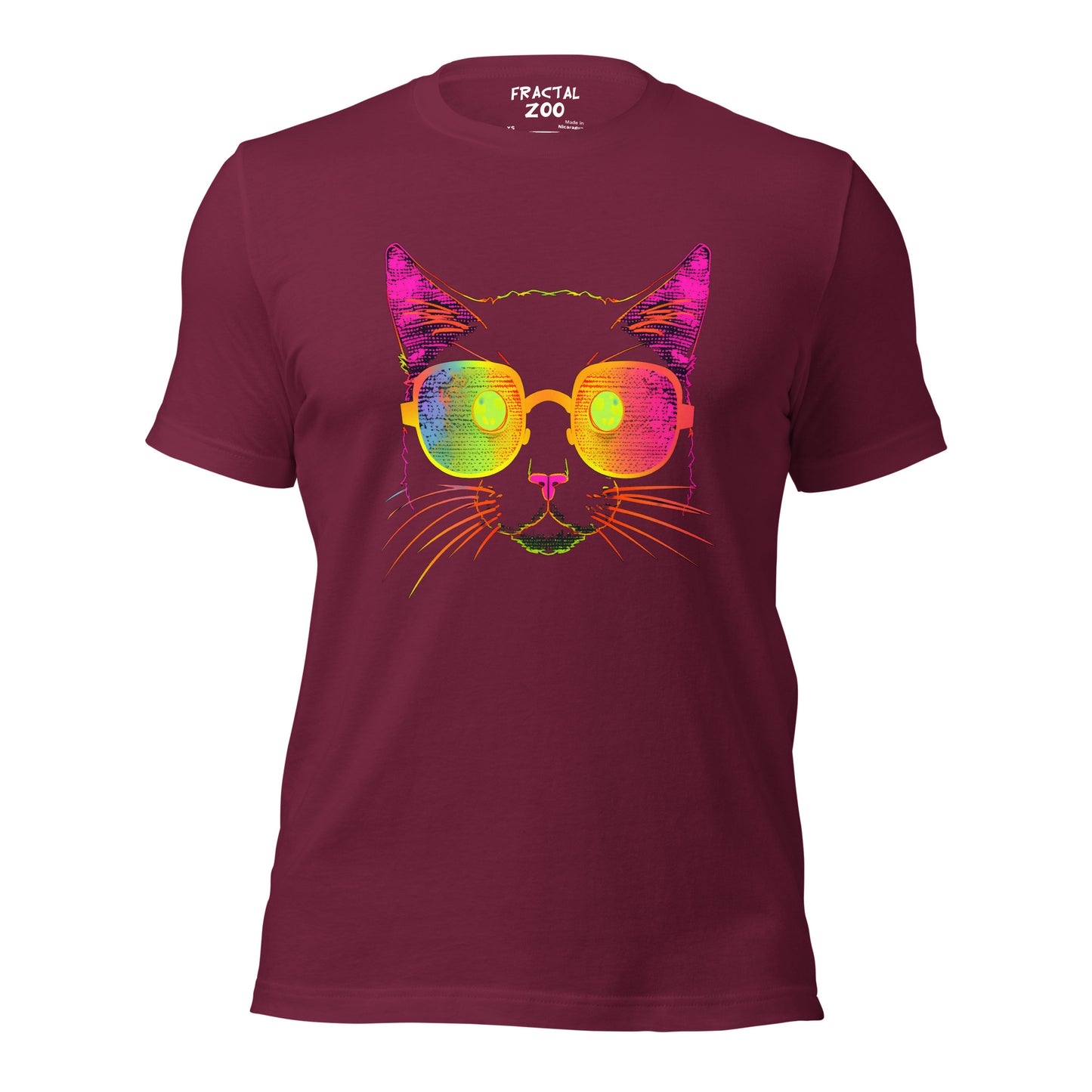 Rave in Style with Neon Kitty Spectacles Unisex T-Shirt | Neon Kitty Music Festival Vibes Tee