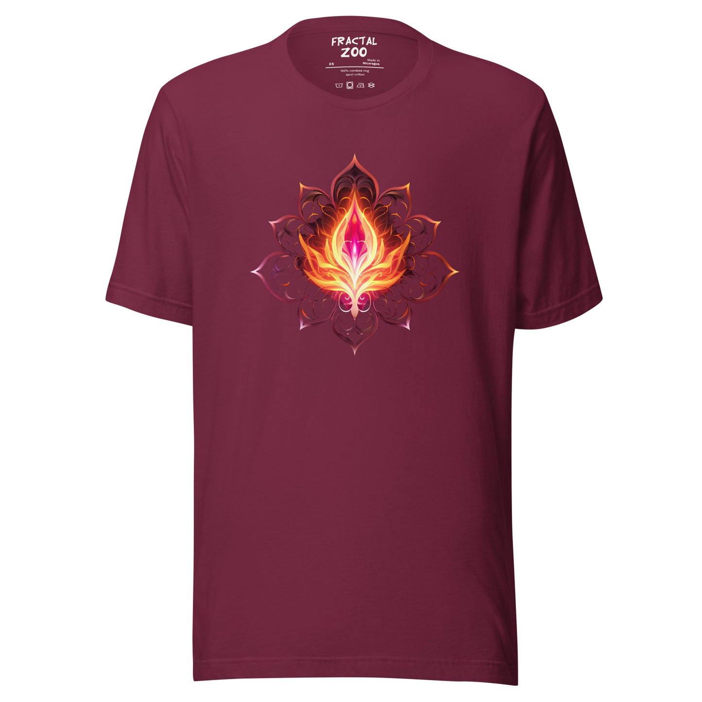 Cosmic Bloom - Ethereal Space-Inspired Floral T-Shirt for Festivals