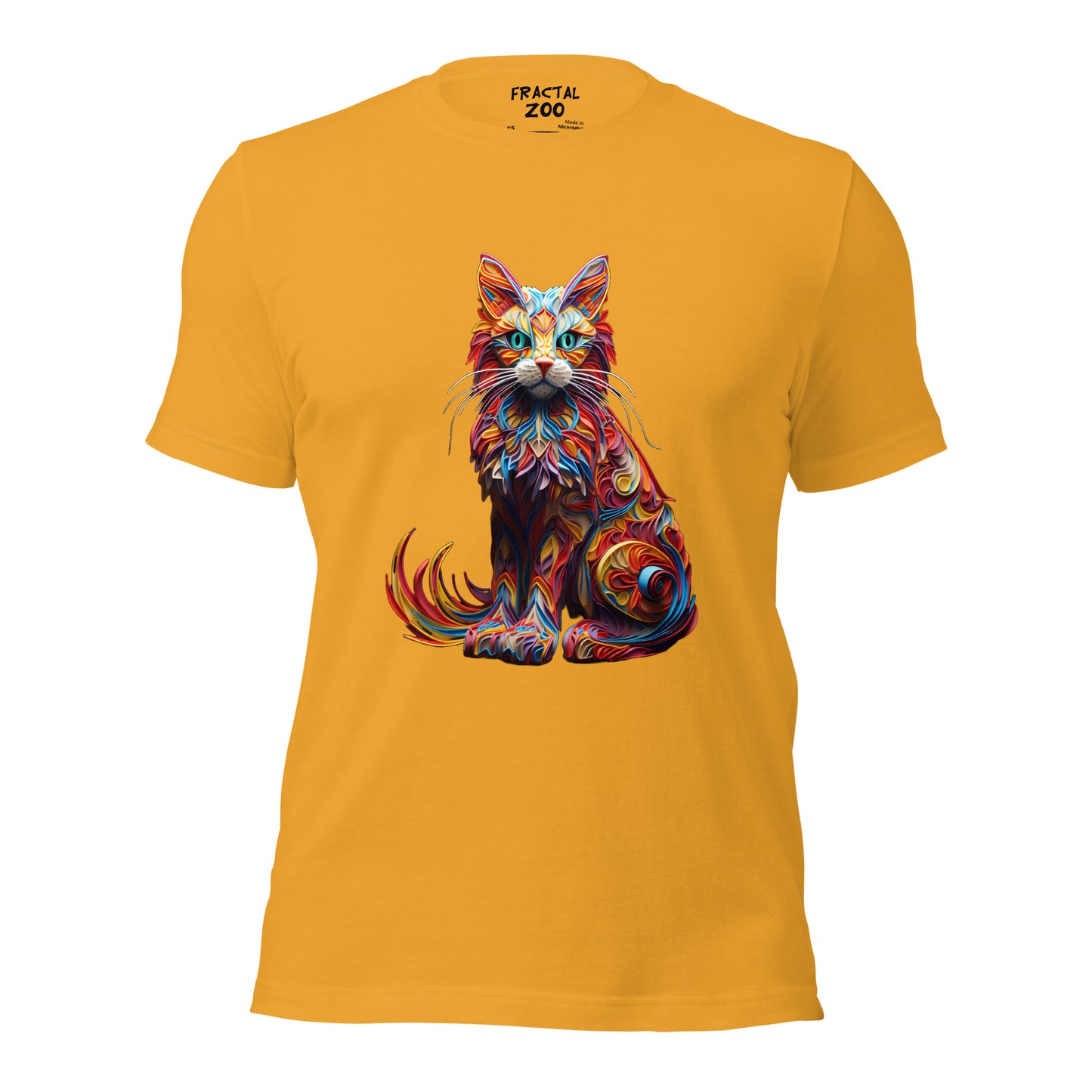 Feline Euphoria Unisex t-shirt | Unique Blend of Art and Nature in Eco-Conscious Fashion