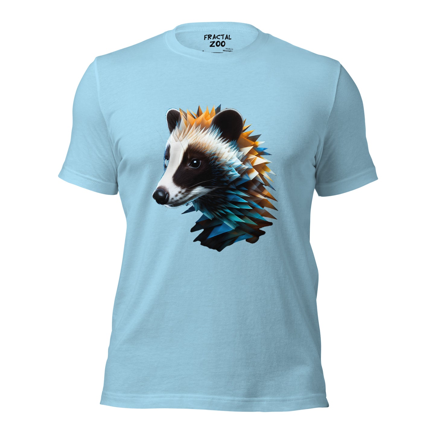 Discover Nature's Artistry with the Wild Geometry Badger Tee