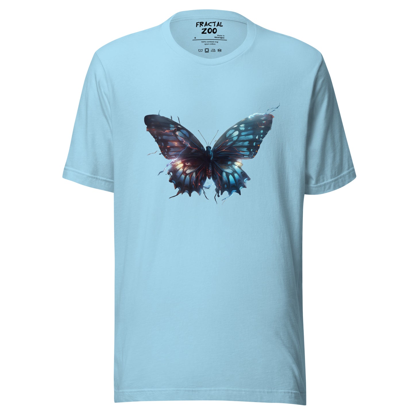 Electro-Flutter Lightning Butterfly Unisex t-shirt | Eco-Friendly Festival Fashion Statement