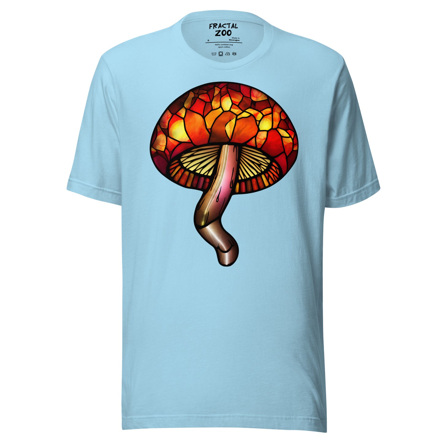 Stained-Glass Mushroom Unisex t-shirt | Celebrate Creativity and Nature