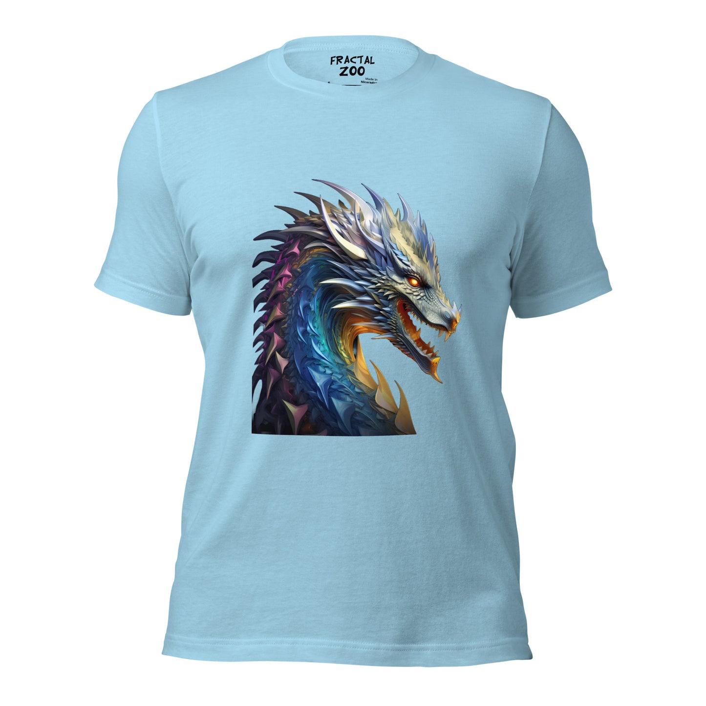 Celebrate Fantasy and Fractals with our Dragonfire Symphony Tee