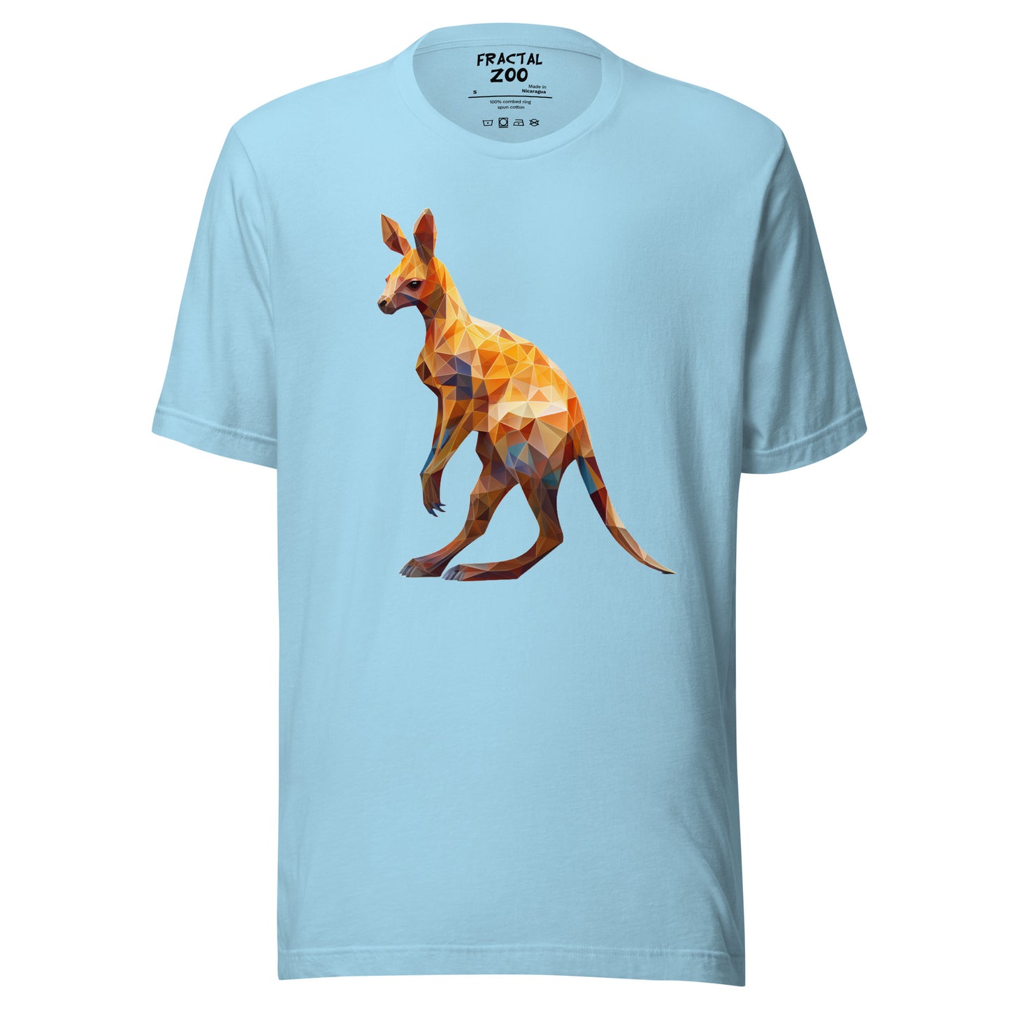 Elevate Your Style with Fractal Kangaroo Serenity t-shirt | A Tribute to Nature's Grace