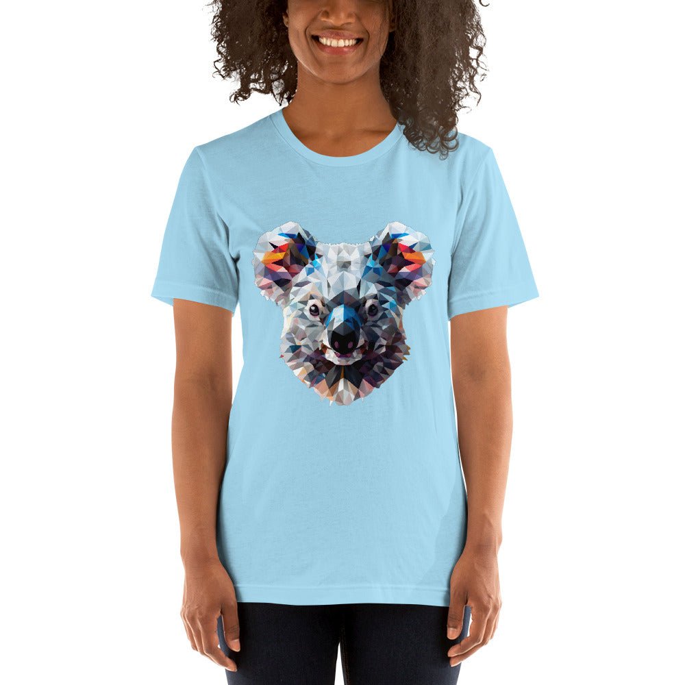 Celebrate Wildlife with our Geometric Koala Dream Design T-Shirts