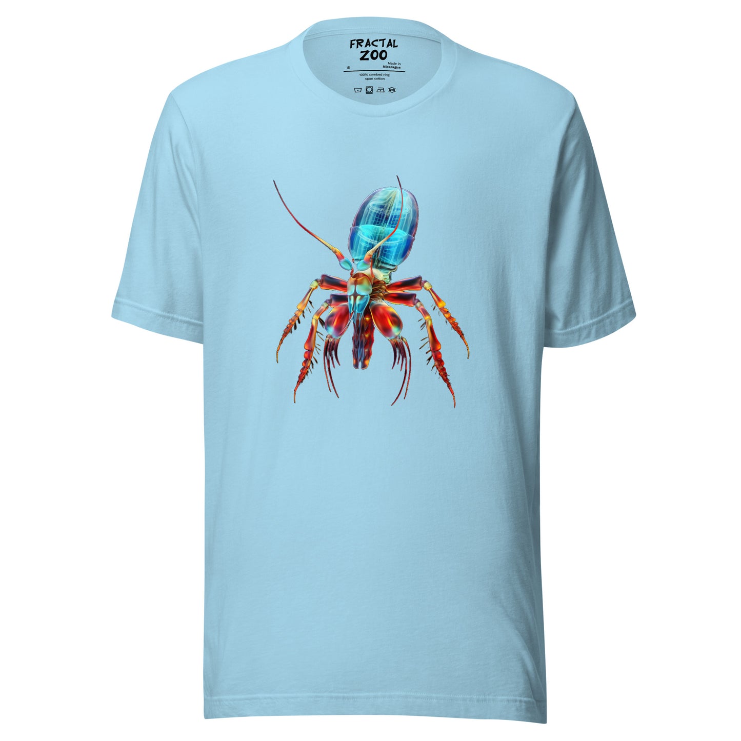 Experience Wild Style with Psychedelia Shrimp T-Shirt by Fractal Zoo