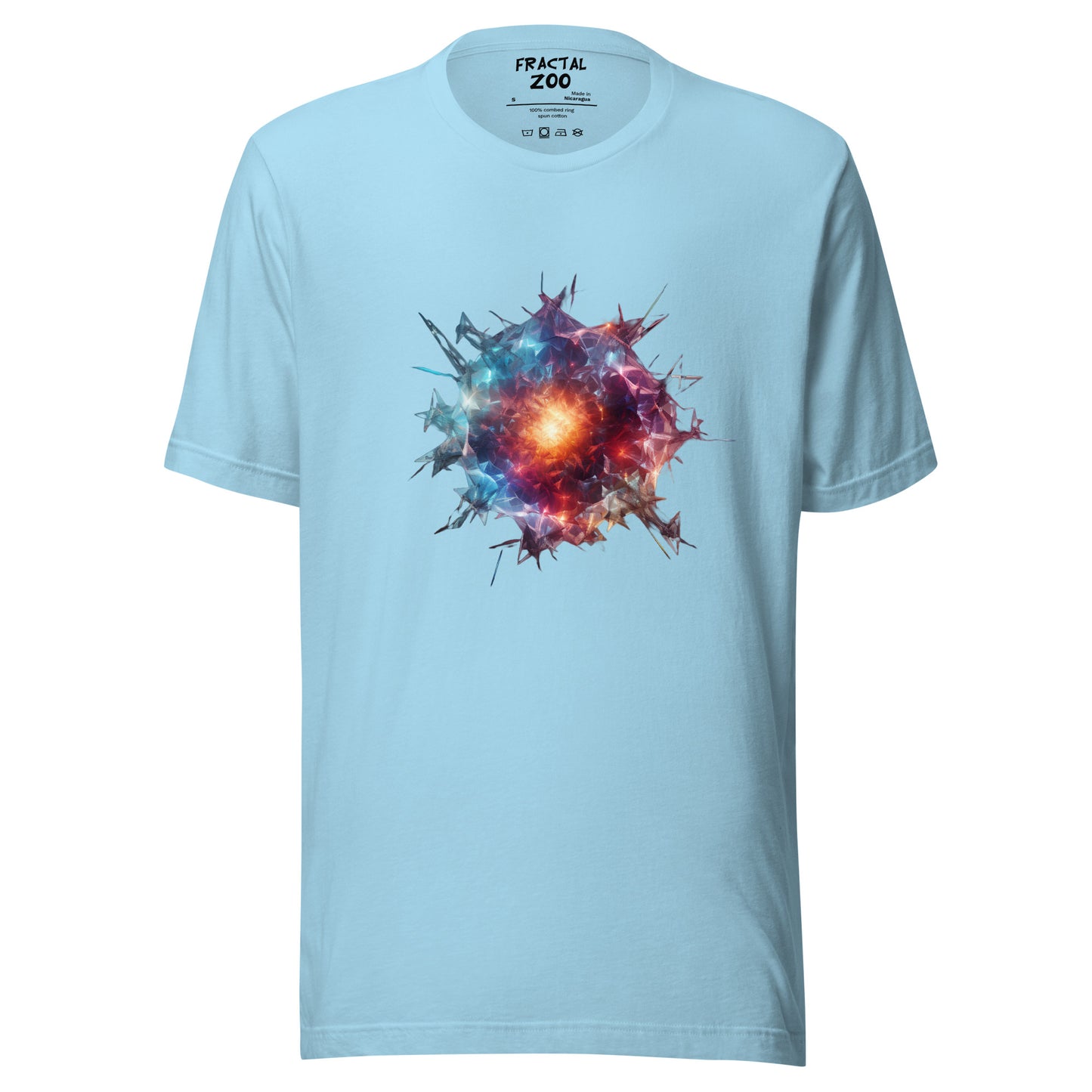 Geometric Abstract Meteor Unisex t-shirt | Ethical Style from the Cosmos