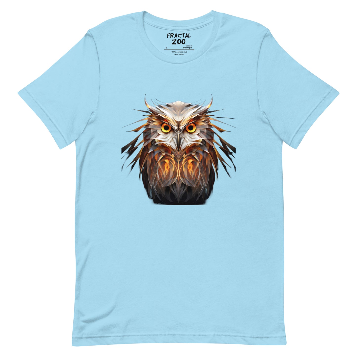 Fractal Owl Unisex t-shirt | Animal-Inspired T-Shirt Collection