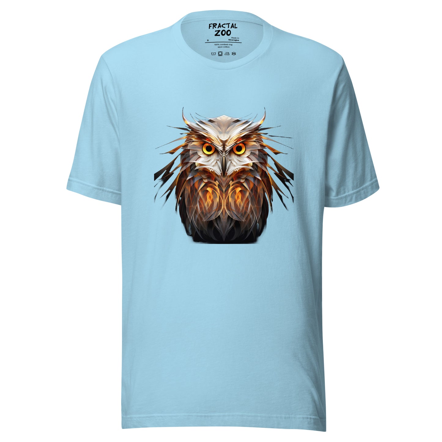 Fractal Owl Unisex t-shirt | Animal-Inspired T-Shirt Collection