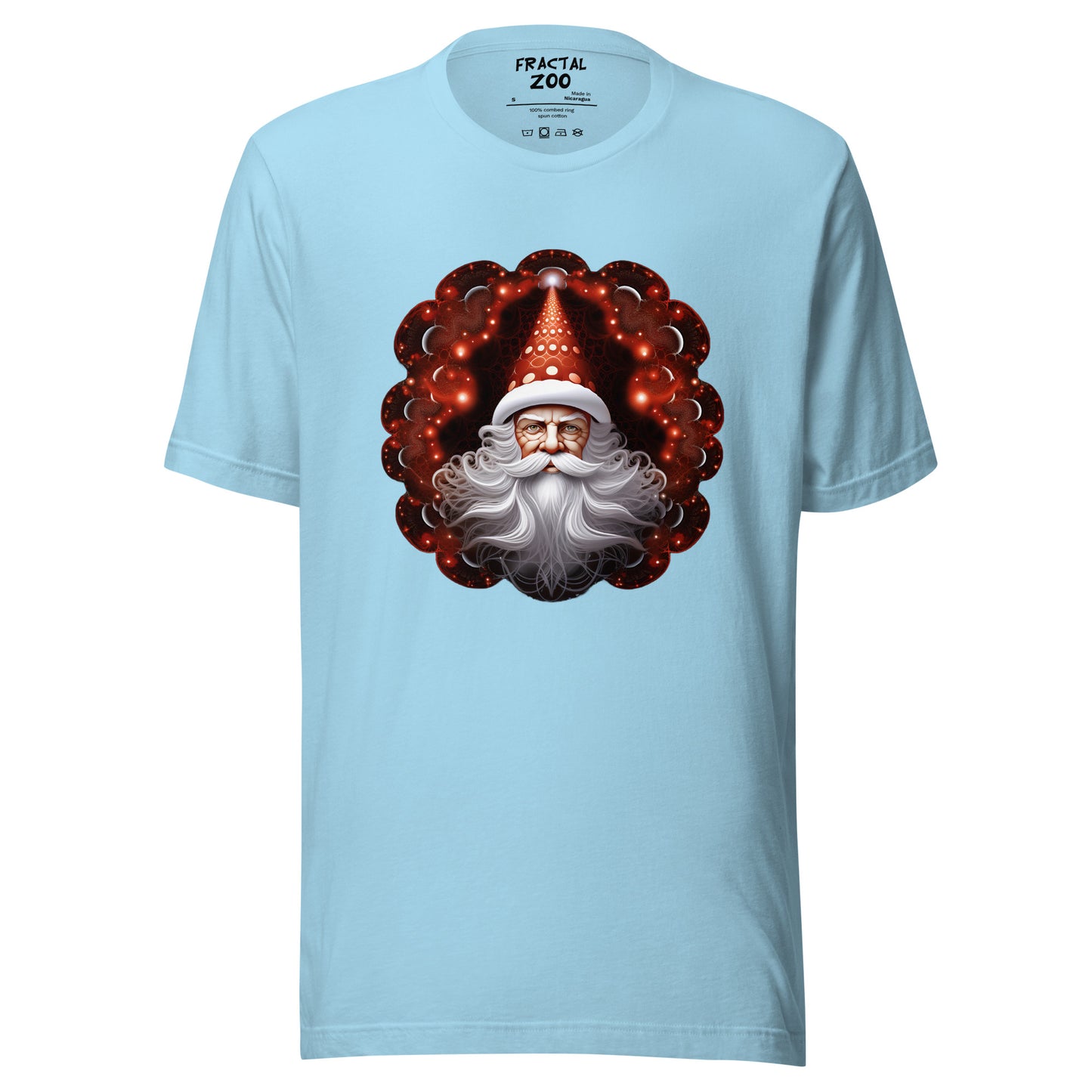 Santa's Fractal Magic  t-shirt | Feel the Christmas Holidays Magic with Fractal Tee