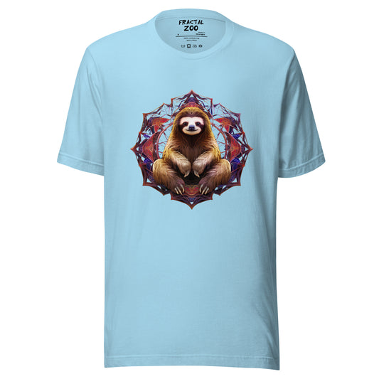 Discover Sloth Royalty | Fractal Monarch Sloth Tee for Nature Lovers