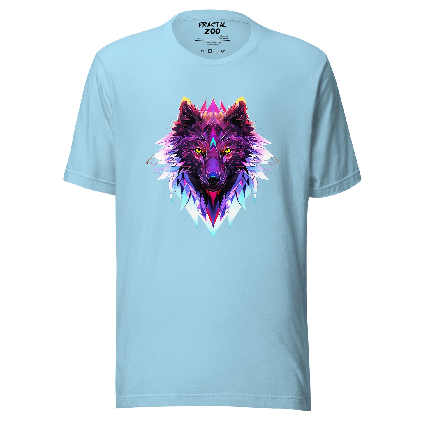 Echo Wolf T-Shirt | Unleash Your Inner Wild Spirit with Fractal Elegance