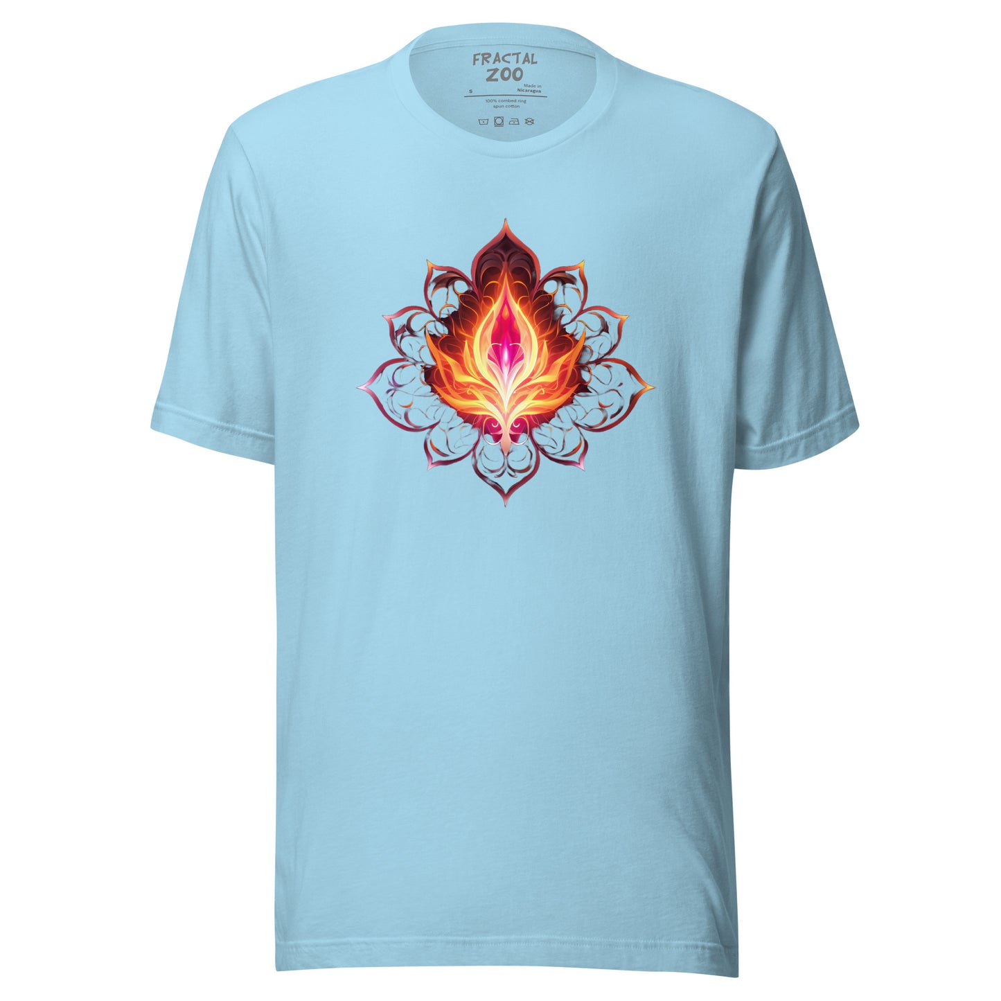 Cosmic Bloom - Ethereal Space-Inspired Floral T-Shirt for Festivals