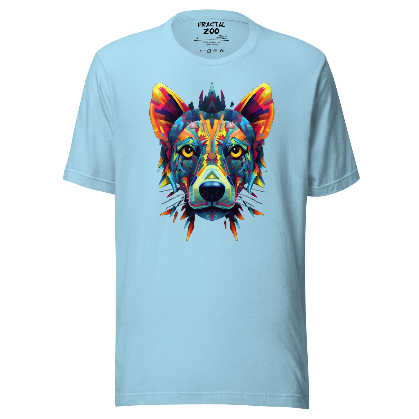 Cosmic Kaleidocanine - Stellar Fractal Dog T-Shirt for Festivals Unisex t-shirt