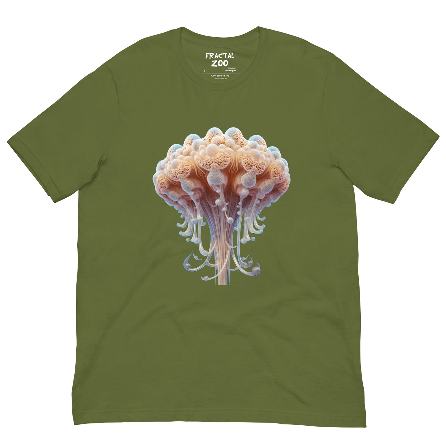 Fractal Marine Jellyfish Unisex T-Shirt | Dive into Oceanic Wonder