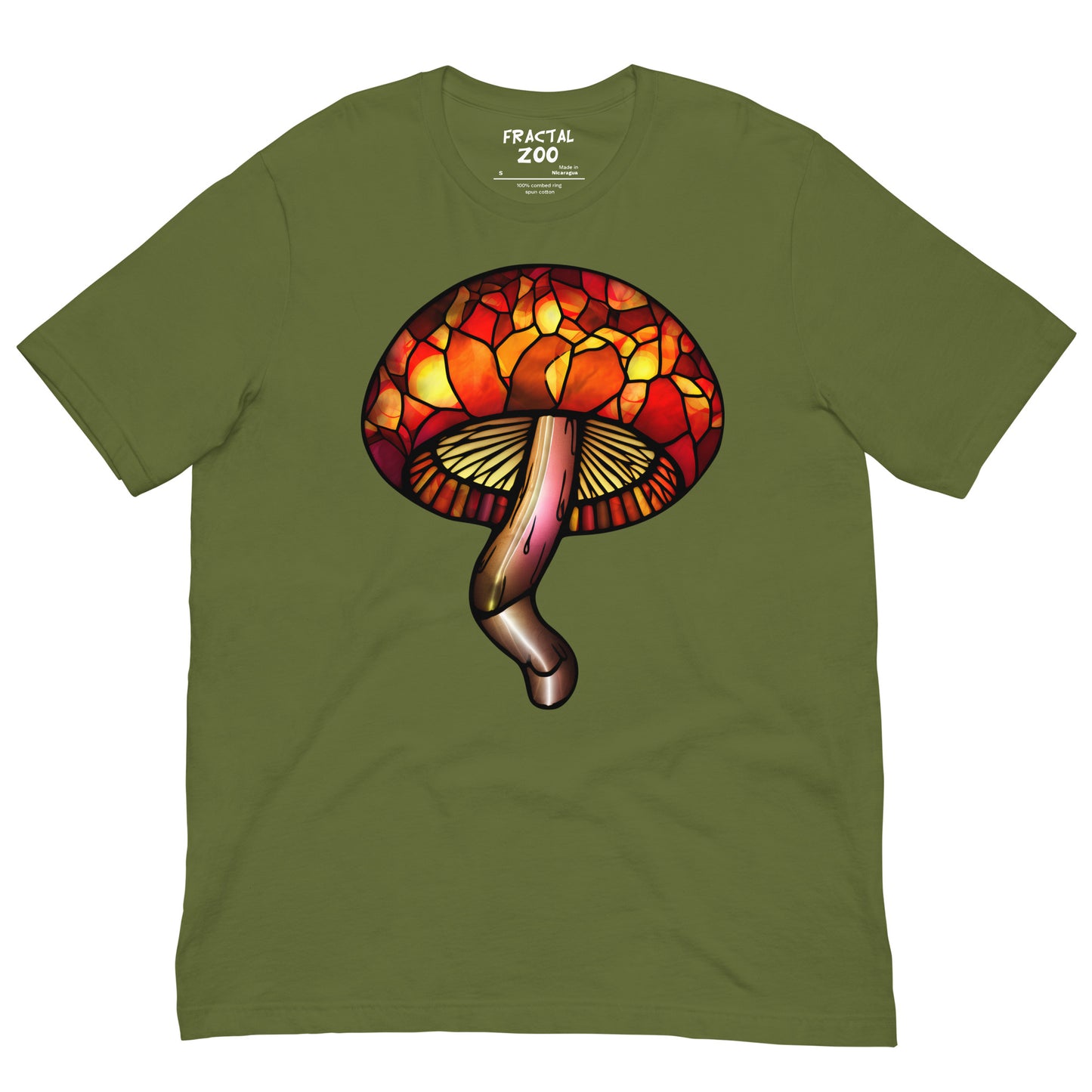 Stained-Glass Mushroom Unisex t-shirt | Celebrate Creativity and Nature