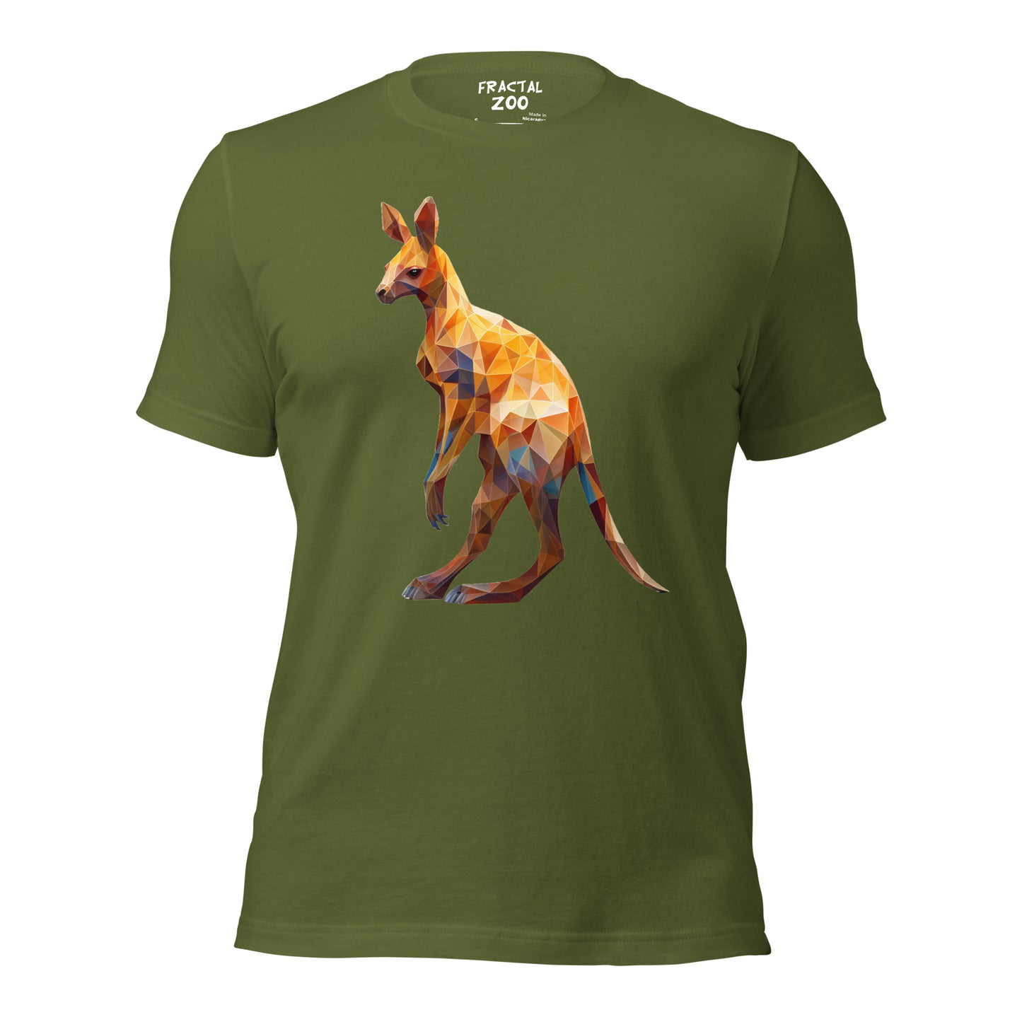 Elevate Your Style with Fractal Kangaroo Serenity t-shirt | A Tribute to Nature's Grace