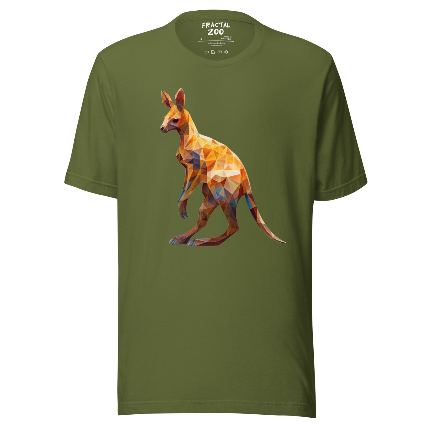 Elevate Your Style with Fractal Kangaroo Serenity t-shirt | A Tribute to Nature's Grace