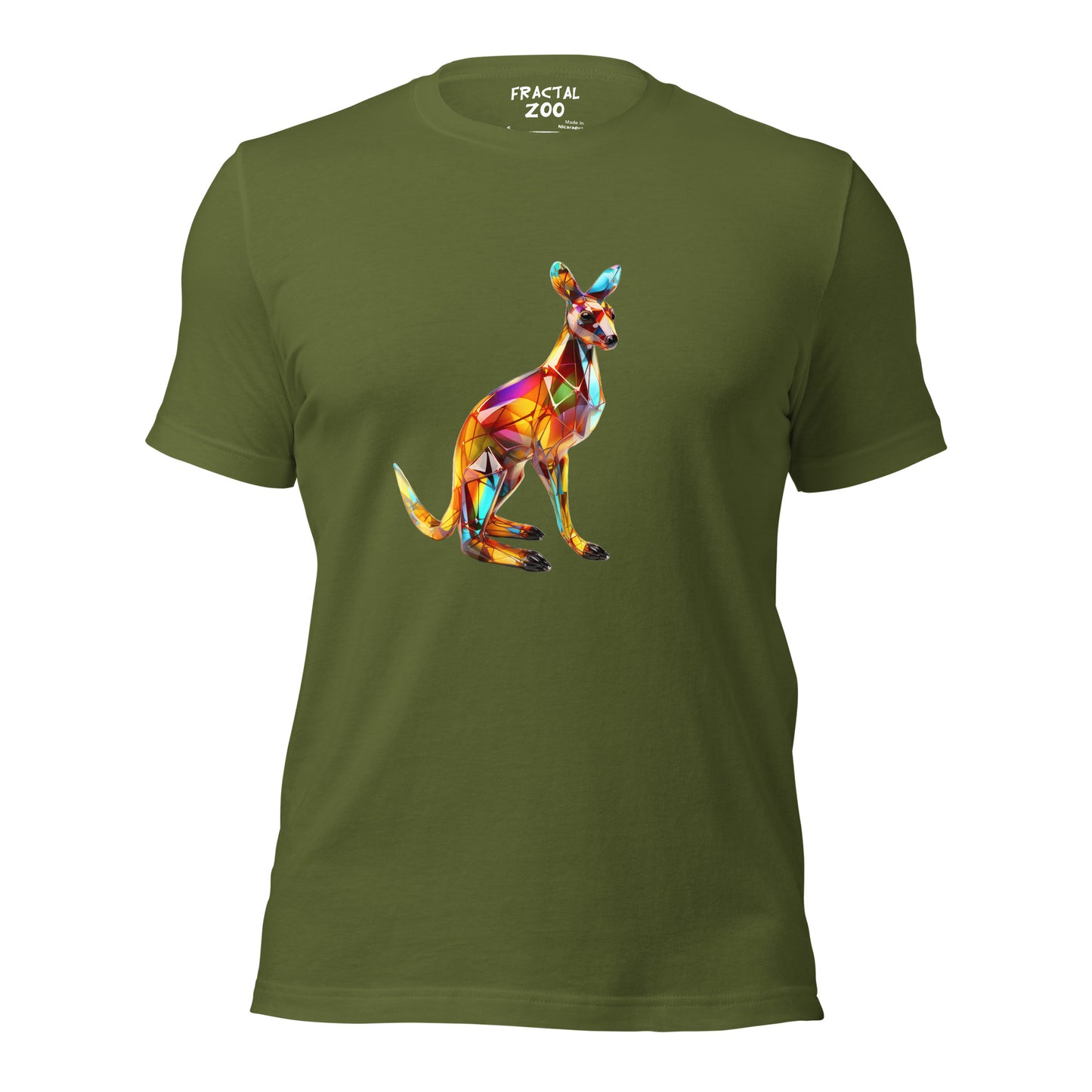 Fractal Geometry Kangaroo T-Shirt | Your Symbol of Artistic Precision