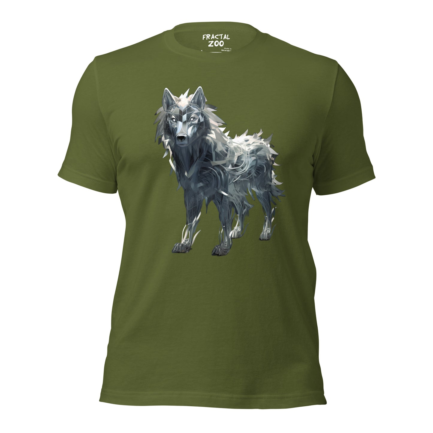 Fractal Canis Unisex t-shirt | Where Art Meets the Wild in Eco-Conscious Fashion