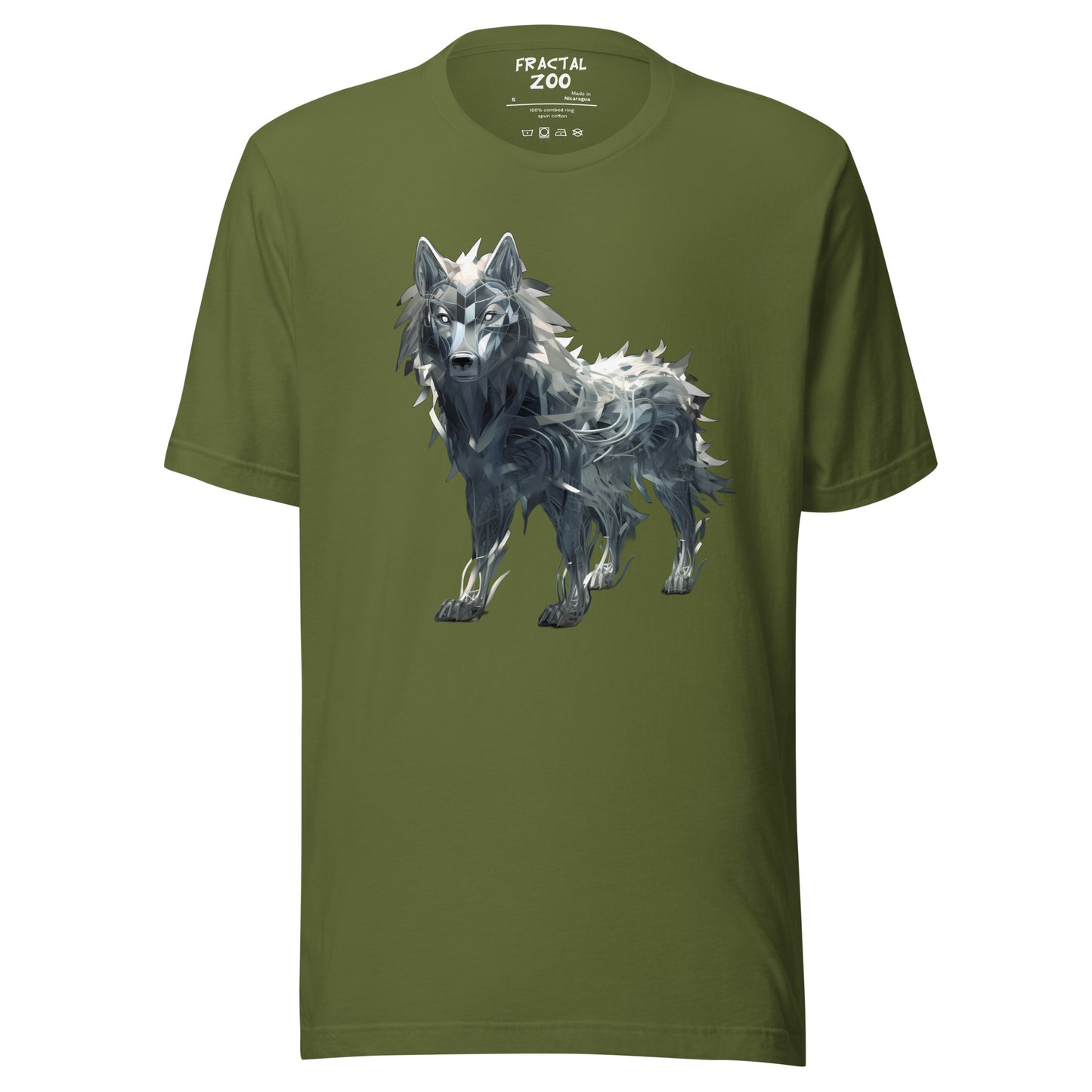 Fractal Canis Unisex t-shirt | Where Art Meets the Wild in Eco-Conscious Fashion