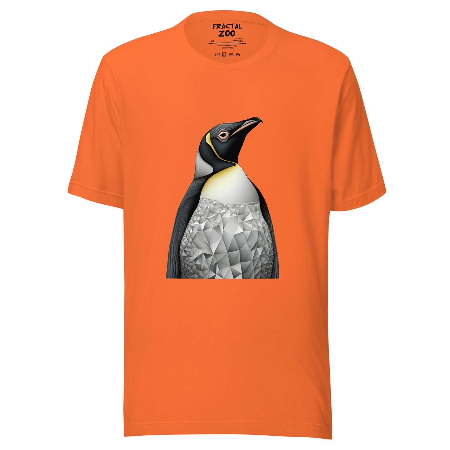 Penguin Fractal Reverie Unisex t-shirt | Artistic Precision and Antarctic Delight