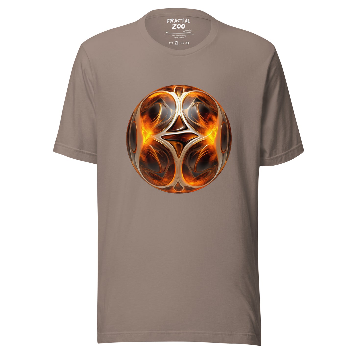 Inferno Elegance T-Shirt | Dive into the Fiery World of Fractal Artistry