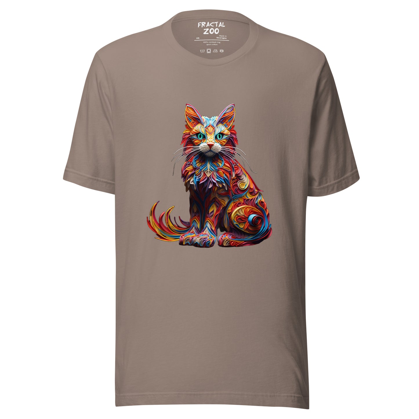 Feline Euphoria Unisex t-shirt | Unique Blend of Art and Nature in Eco-Conscious Fashion