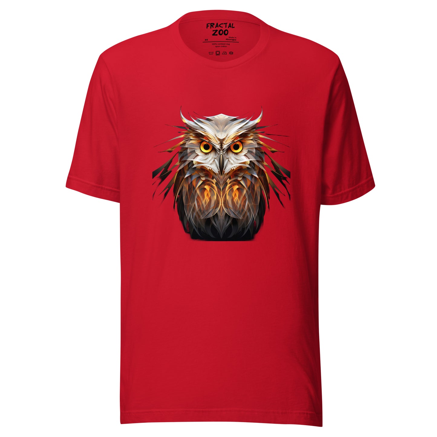 Fractal Owl Unisex t-shirt | Animal-Inspired T-Shirt Collection