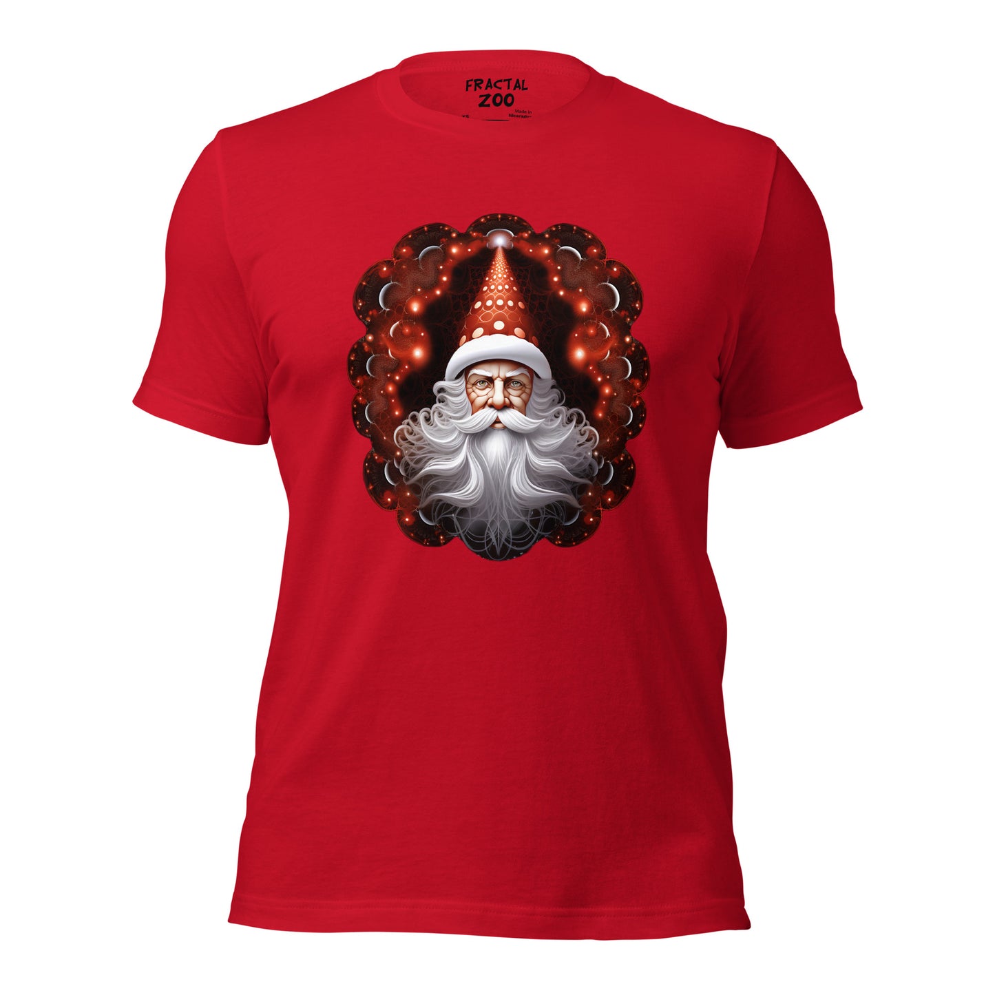 Santa's Fractal Magic  t-shirt | Feel the Christmas Holidays Magic with Fractal Tee