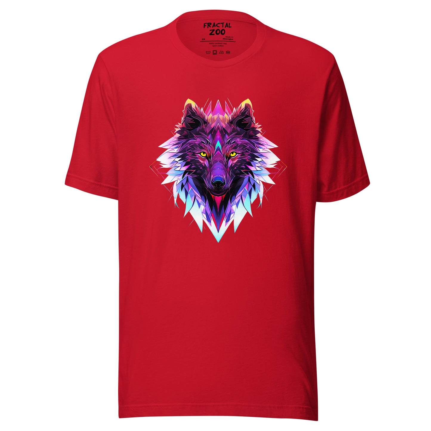 Echo Wolf T-Shirt | Unleash Your Inner Wild Spirit with Fractal Elegance