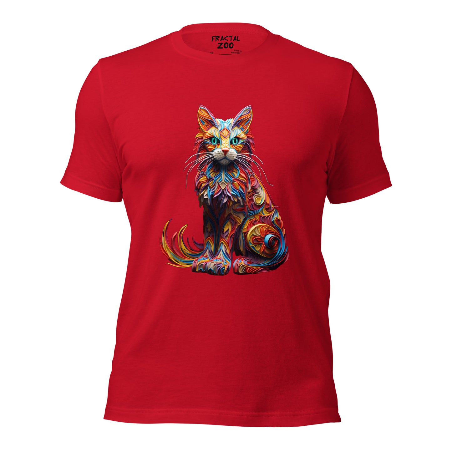 Feline Euphoria Unisex t-shirt | Unique Blend of Art and Nature in Eco-Conscious Fashion